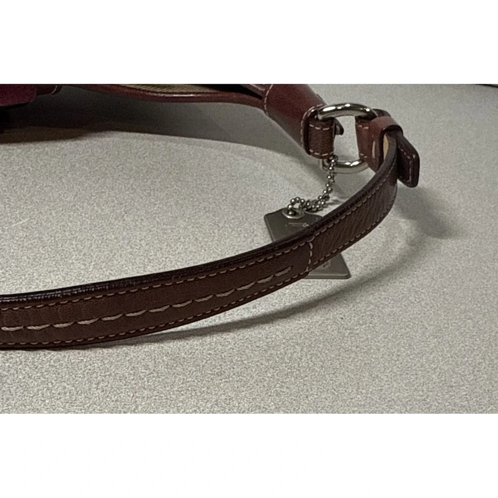COACH‎ Soho Hampton Y2K Shoulder Handbag Pink Suede Leather Trim 